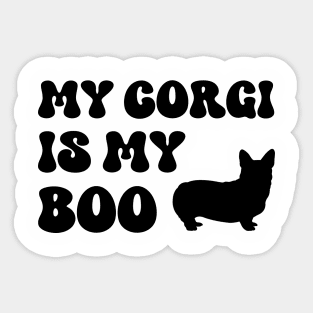 Corgi Halloween Sticker